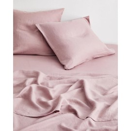 Bed Threads - Linen Pillowcases - 100% French Flax Linen - Luxury & Eco-Friendly - Breathable, Natural & Soft - Envelope Opening - Machine Washable - European Size - 26” x 26” - Set of 2 - Lavender