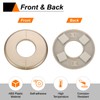 HARFINGTON 2pcs Wall Split Flange 78mm/3.1" Self-Adhesive Plumbing Cover Plates