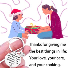 Gaoikerr Mother Day Keychain,Mom Birthday Gifts from Daughter Keychain Christmas Gifts -As My Mom and Best Friend,Love Always