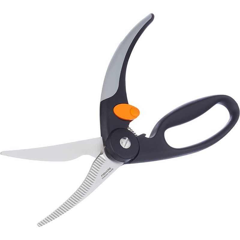 Fiskars Poultry Shears, Total Length: 25 cm, Steel/Synthetic Material, Functional