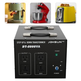 ZHFEISY 5000-Watt Voltage Converter Transformer - Heavy Duty Step Up/Down - 110V/220V