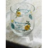 Greenbrier Spring Make Me Smile Seamless Wine Glass: Inspirational