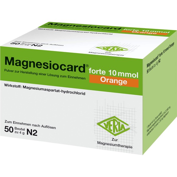 Magnesiocard forte 10 mmol Orange, Pulver zur Herstellung einer Lösung zum Einnehmen, 50 St PLE
