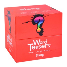 ? WORD TEASERS Random Topic Conversation Starters - Fun Trivia Card Game for Families, Couples, Kids, Parties & Travel - Flashcards for Ages 12+ - 150 Questions (Slang Edition)