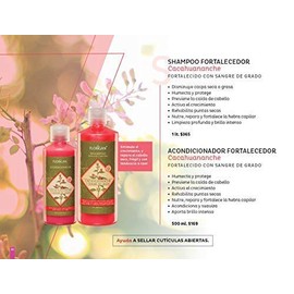 CACAHUANCHE Tratamiento Fortalecedor y Anti-Caida para el Cabello (Shampoo y Acondicionador) FLORIGAN                                                 