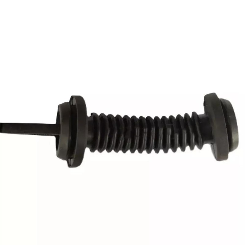 2Pcs 30MMx30MM Car Wire Harness Door Tube Dust-Proof Tube Black