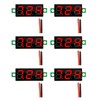 HUAZIZ Pack of 6 0.28 Inch Mini Digital Voltmeter, LED