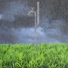 Relaxdays Rain Gauge Tap with Ground Spike Rustic Rain Gauge