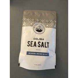 Colima Sea Salt 100% Natural Unrefined Sea Salt 8 oz 227g Exp 11/18/2034