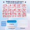 Bellelfin 150Pcs French Tip Press on Nails Short Square French