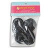 Craft Decor Set of Four (4) Miniature Black Flocked Cowboy