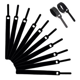 Neyiem (Reusable) 50 Pcs Cable Ties Cord Binding Band Cable Fastening Band Wire Organizing Storage Band for Home, Office, Data Cables, Zip Ties Magic Band (Black, 5.9 inches (15 cm)