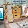 Bedside water carafe and glass set or mouth wash container