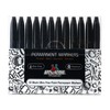 Apostrophe Games Ultra Fine Point Permanent Markers - 12 Pack,