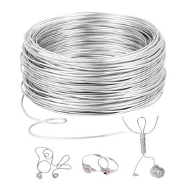 Romon Filo Alluminio 2 mm X 30 M, Filo scultura Di Modellabile, Wire Metallico In Ferro, Gioielli Per Gioielli Abbellimenti, DIY Bijoux e Creazioni