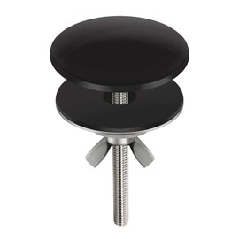 2 Inch Kitchen Sink Hole Cover,Glossy Black Stainless Steel Faucet Hole Cover,Kitchen Sink Tap Hole Plate Stopper Cover Blanking Metal Plug