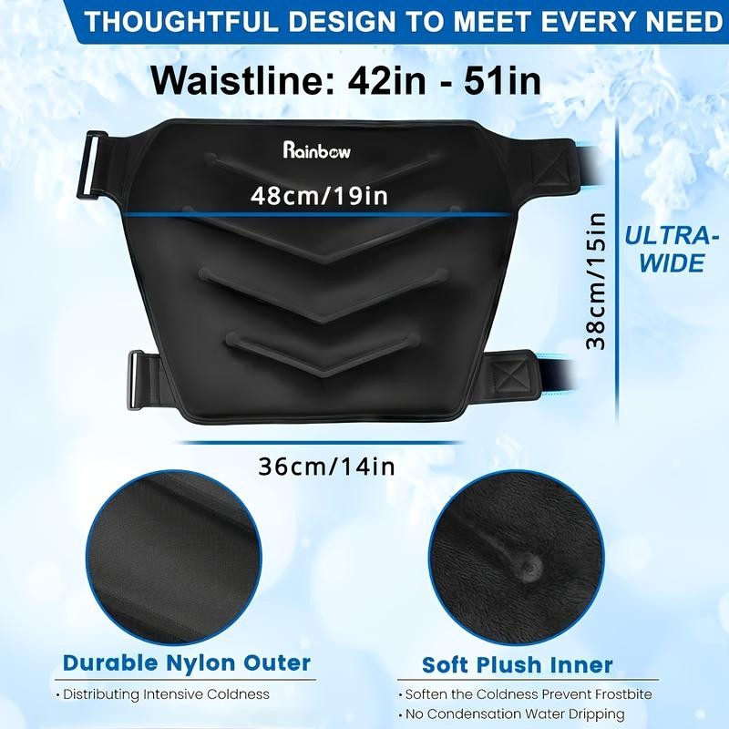 Extra Large (Waistline 42-51") Ice Pack Wrap, Reusable Cold Pack