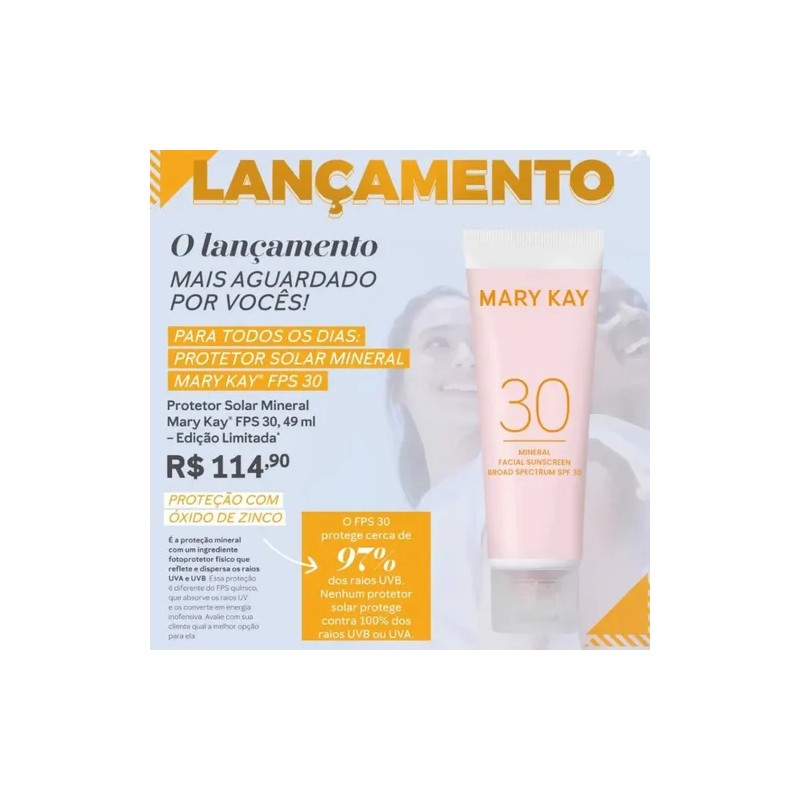 Protector Solar Facial Mineral Mary Kay Fps 30
