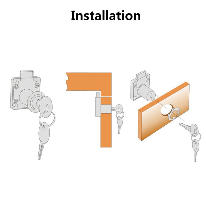 SEIWEI Cabinet Locks with Key 101 A Door Locks Cabinet
