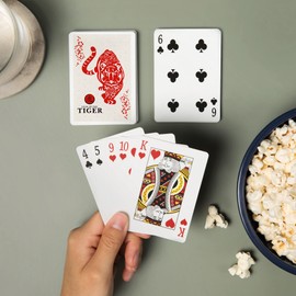 Lantern Press Silhouette, Year of The Tiger, Tiger, Red (52 Playing Cards, Poker Size Card Deck with Jokers)