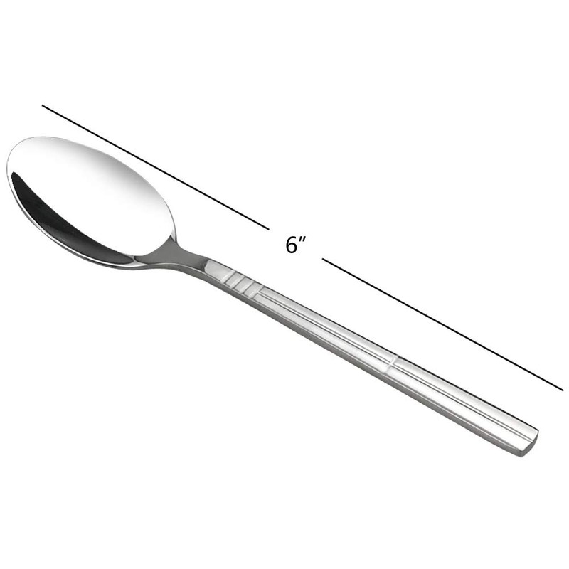 Saedy 12-Piece Tea Spoon Set, Small Coffee Spoon Stainless Steel,