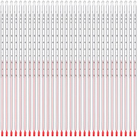 Relaxweex 30 Pcs General Purpose Lab Thermometer 12 Inch Total Immersion Glass Liquid -20 to 150℃ Liquid in Glass Thermometer for Laboratories, Universities, Food and Beverage Processing