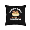 Swedish Meatballs - Funny Meatball Taster Meatball Fanatic Throw Pillow