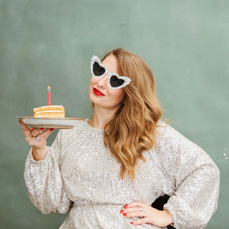 Tbay Occhiali Compleanno 40 Anni Donna - HELLO FORTY Occhiali