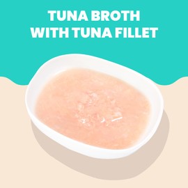 almo nature HQS Hydration Help - Wet Cat Food - Tuna Broth with Tuna Fillet, Flake and Broth - Additive Free, Grain Free - Pouches, 1.77oz (Pack of 12)