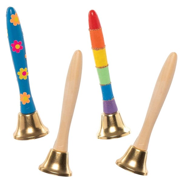 Baker Ross FE597 Wooden Hand Bells Craft - Pack of