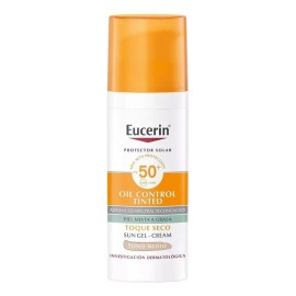 Eucerin Oil Control Protector Solar Facial Color Tono Medio Fps50 Piel Grasa 50ml