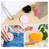 Qianyu 2 Pcs Small Compact Mirror Round Hand Held Cosmetic