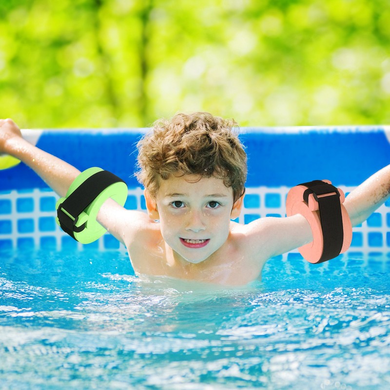 Inflatable Swim Arm Bands Flotation Sleeves Swimming Rings Floats Tube