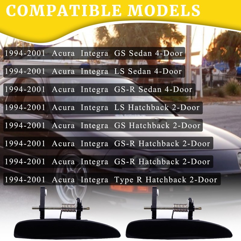 Exterior Outside Door Handles Replacement Car Compatible with 1994-2001 Acura