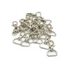 MAKRAMA Gancho Para Llavero Macrame 2cm (20 Pzas) (Plateado)
