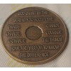 41 Year Alcoholics Anonymous AA Bronze Medallion Coin Sobriety Chip