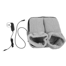 Electric Foot Warmer Massager High Top Polyester Cotton 6 Gears Foot Heater for Home Dormitory 100‑240V US Plug