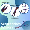 Suture Stitch Scissors with Angled Blades to Reach Tight Spaces