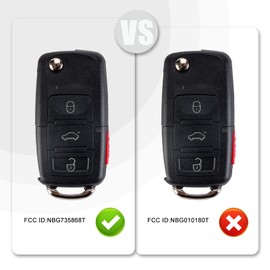 USAKeys Car Key Replacement for 2002/2003/2004/2005 VW Beetle Passat Jetta HLO 1J0 959 753 AM, 1JO 959 753 AM; HLO 1J0959753AM, 1JO959753AM. 315MHZ with FCC ID: NBG735868T (Single)