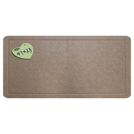 Feltor Felt Bulletin Board, 47"x23" Vision Board Contains 20 Push Pins (Random Color) Available as School Home Wall Acoustic Panel - Oatmeal