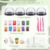 WEBEEDY 4 Sets DIY Easter Rabbit Snow Globe Making Kit