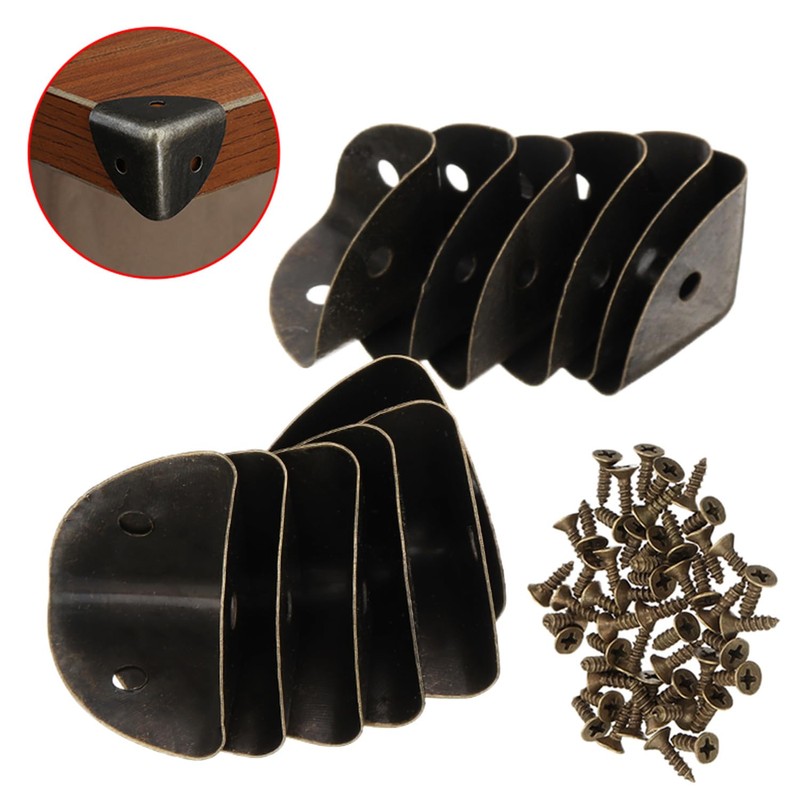 12 Pcs Box Edge Guard, Antique Corner Guards Box Edge