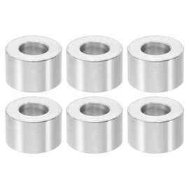 PATIKIL M8 Aluminum Spacers, 6 Pcs Metal Spacers Aluminum 8.2mm ID x 16mm OD x 10mm l Aluminum Spacer Screw Standoff Round for 5/16 or M8 Screw Bolts