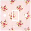 Pink Shabby Chic Roses Light Switch Sticker Vinyl Cover Skin