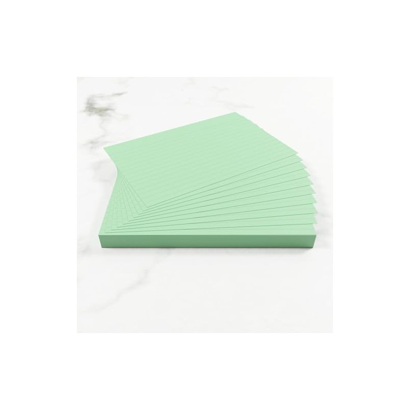 Silvine A6 Flash Cards, Revision & Study - Lined (50