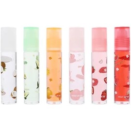 Pomada Labial Transparente 6 Piezas, Plástico y Líquido, para Mujeres