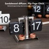 Digital Flip Clock 304 Stainless Steel Retro Battery Powered Mechanical