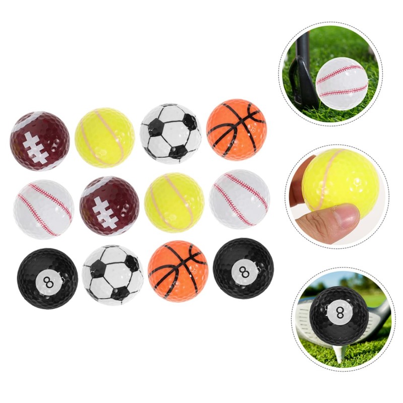 Outanaya Golf Balls 12pcs Training Golf Balls for Boys and