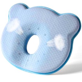 Memory Foam Portable Baby Travel Pillow Prevent Flat Head Pillow for Small Boys and Girls