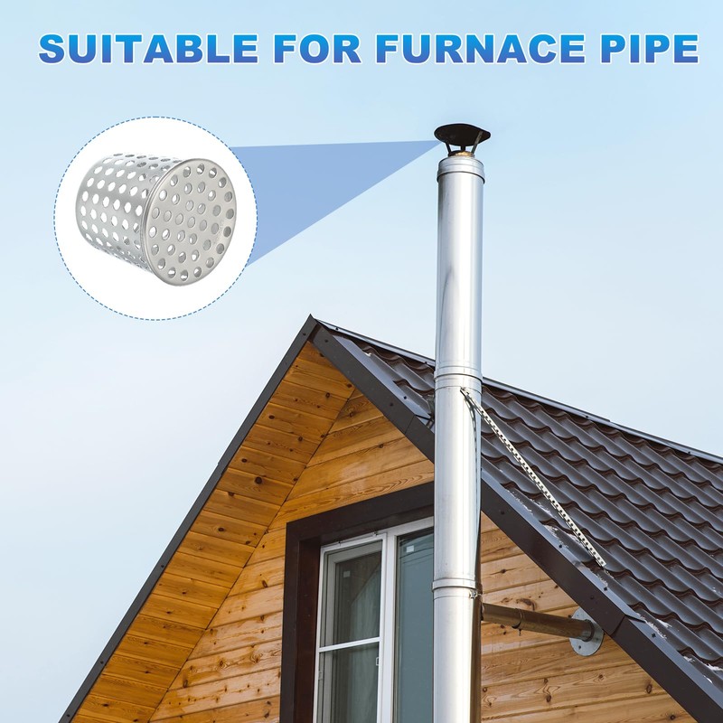 PATIKIL Gutter Guard Filter 2.5"-2", 2 Pcs PVC Termination Cap